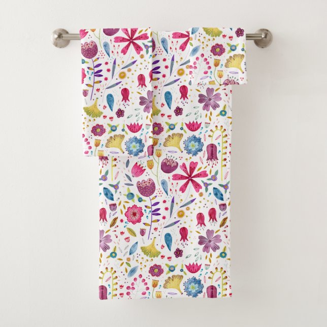 Flora und Fauna Moderne Badhandtuch Set (Insitu)