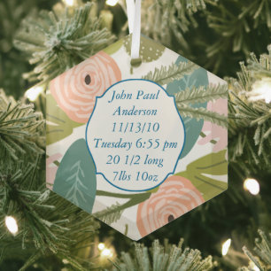 Flora und Fauna Ornament Aus Glas