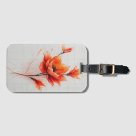 Flora und Fauna Traumdesign Elegante Blume Gepäckanhänger