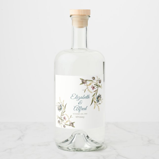 Flora Vine Flasche Etikett (Vorderseite)