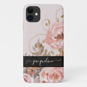 Flora Vintage Rose Goldenes Tessin Case-Mate iPhone Hülle