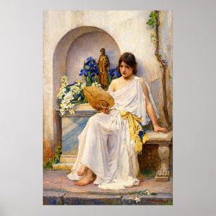 Flora von John William Waterhouse Poster