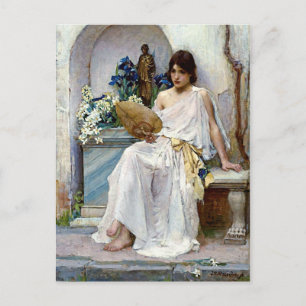 Flora von Präraffaelit John William Waterhouse Postkarte