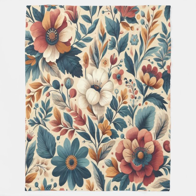 Flora Warms Fleecedecke (Vorderseite)