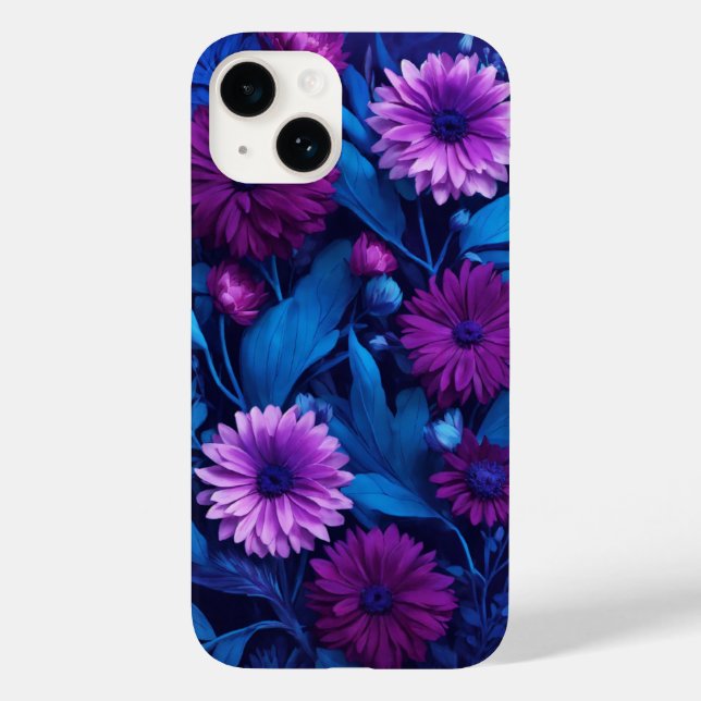 FloraBloom: Eleganter iPhone-Fall mit Flora Case-Mate iPhone Hülle (Rückseite)