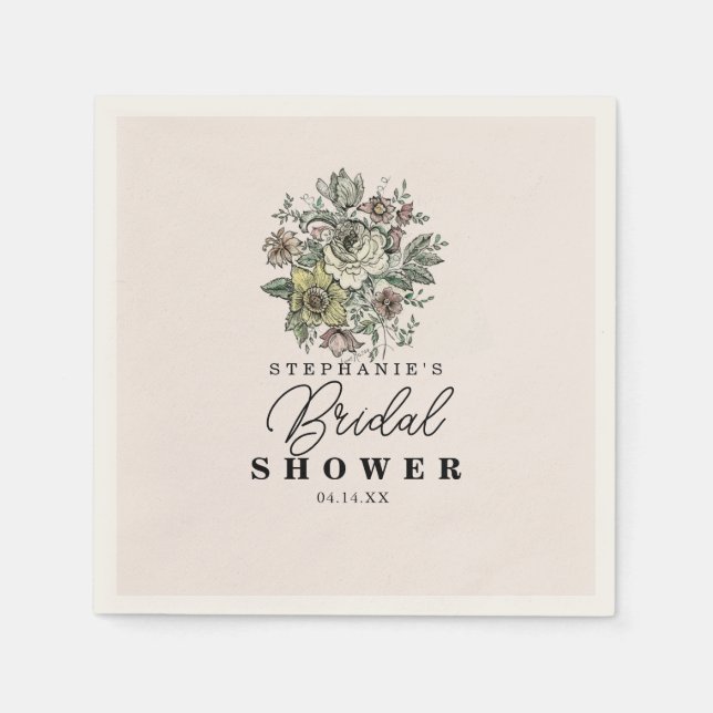 FLORAISON (Blühen) Serviette (Vorderseite)