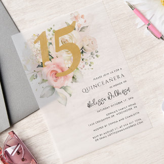 Floral 15. Geburtstag Quinceanera