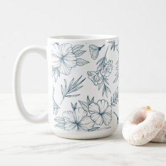 Floral 15oz Coffee Mug Kaffeetasse