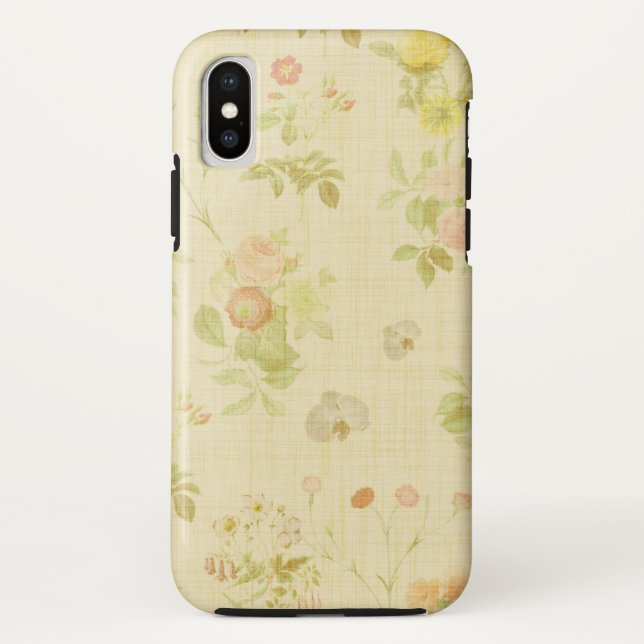 Floral 1 Apple iPhone X, Tough Phone Case (Rückseite)