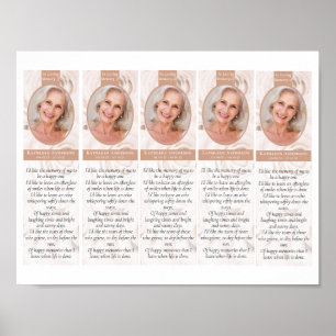 Floral 2x7" DIY Lesezeichen Template herunterladen Poster