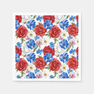 Floral 4. Juli Serviette