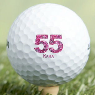 Floral 55. Geschenk für den besten Freund - Indivi Golfball