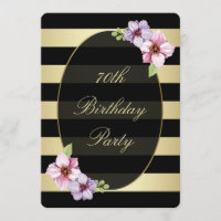 Floral 70.| Horizontale schwarze Streifen