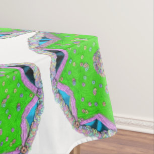 Floral 8-spitzen Stern Eid Tischdecke