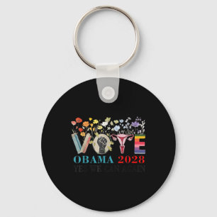 Floral Abstimmung Obama 2028 Lasse Korrektur Diese Schlüsselanhänger