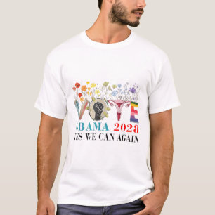 Floral Abstimmung Obama 2028 Lasse Korrektur Diese T-Shirt