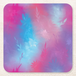 Floral Abstraktion Rechteckiger Pappuntersetzer