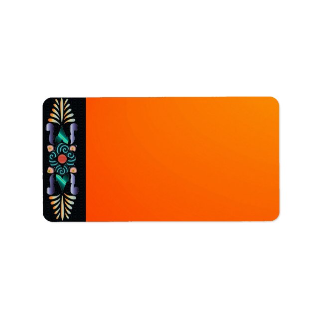 Floral Address Label Adressaufkleber (Vorne)