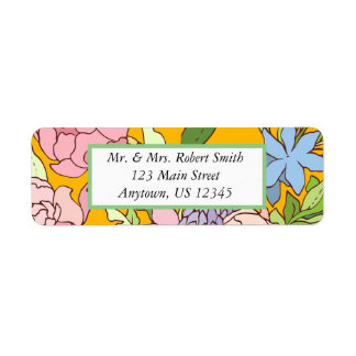 Floral Address Labels Anpassen