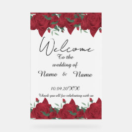 Floral-Akryling Acrylschild