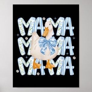 Floral Albern Gänse Boho Mama Mama Farm Enten Tier Poster