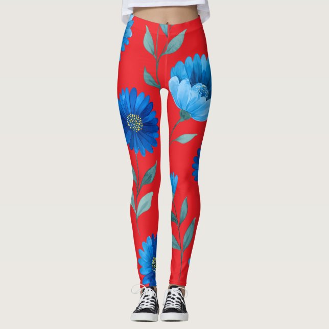 Floral All-Over Print Leggings (Vorderseite)