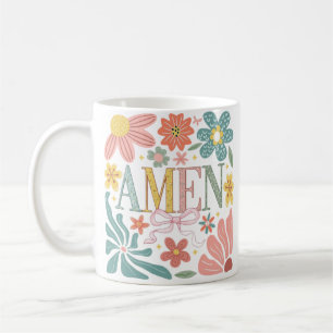 Floral Amen Art Kaffeetasse