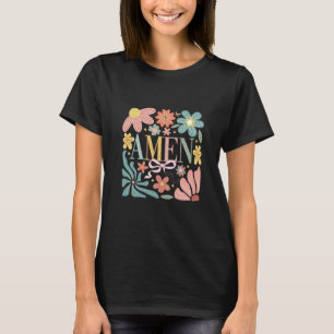 Floral Amen Art T-Shirt