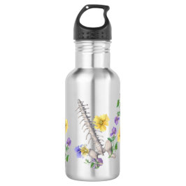 Floral Anatomy - Vertebrae, Hip Bone Edelstahlflasche