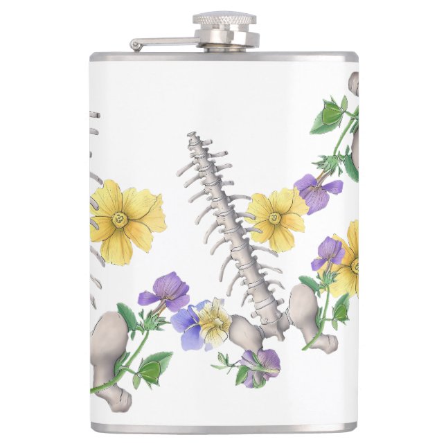 Floral Anatomy - Vertebrae, Hip Bone Flachmann (Vorderseite)