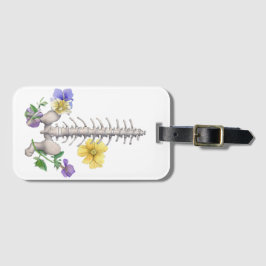 Floral Anatomy - Vertebrae, Hip Bone Gepäckanhänger