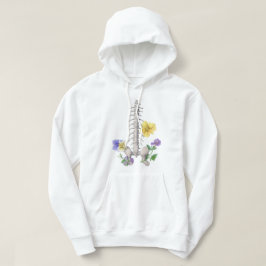 Floral Anatomy - Vertebrae, Hip Bone Hoodie
