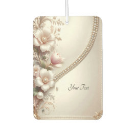 Floral and Pearl Embellishments Air Freshener Autolufterfrischer