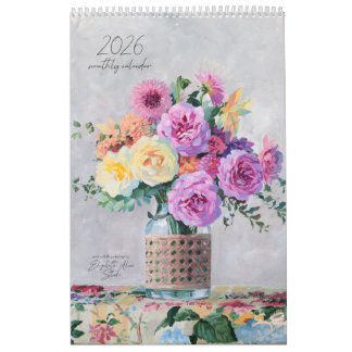 Floral and still life paintings 2026 calendar kalender