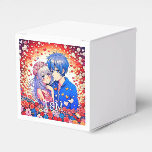 Floral Anime Thema Personalisierte Hochzeit Geschenkschachtel