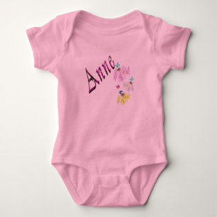 Floral-Anne-Logo, Baby-Bodysuit Baby Strampler