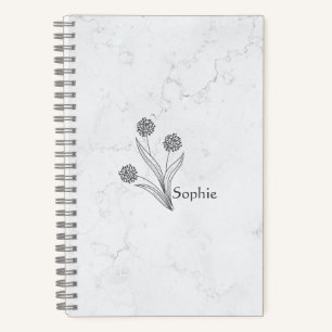 Floral anpassbare Reise 2025 Notizbuch