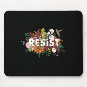 Floral Anti Trump politischer Protest Mousepad