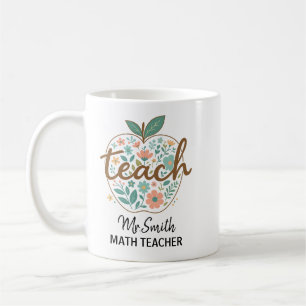 Floral Apple Lehrer Tasse Lehrerbewertung
