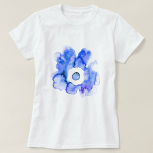Floral Aquarell handgezeichnete abstrakte Kunst T T-Shirt