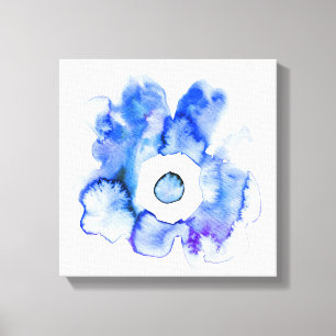 Floral Aquarell handgezeichnete abstrakte Leinwand