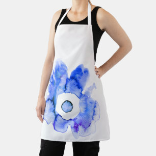 Floral Aquarell handgezeichnete abstrakte Schürze
