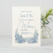Floral Aquarell Moderne Typografie Hochzeit