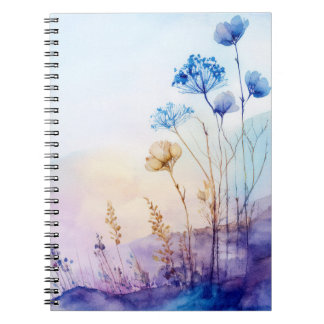 Floral-Aquarell-Notebook Notizblock
