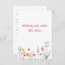 Floral Aquarelllehrer Geschichte schätzen Dankeskarte