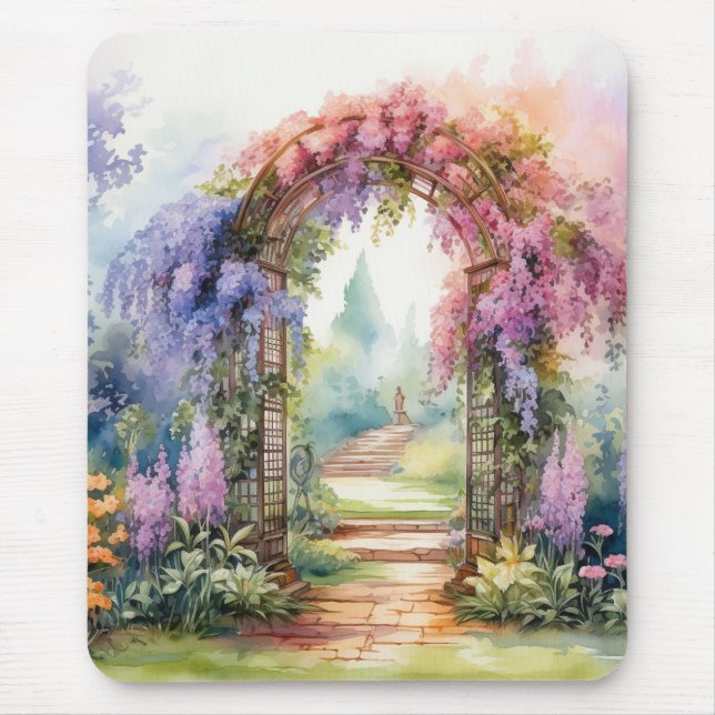 Floral Arch Landscape Mousepad (Vorne)