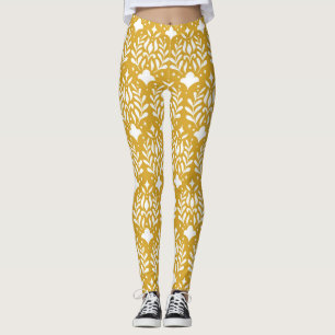 Floral Art Deco: Moderne Damaskus Leggings