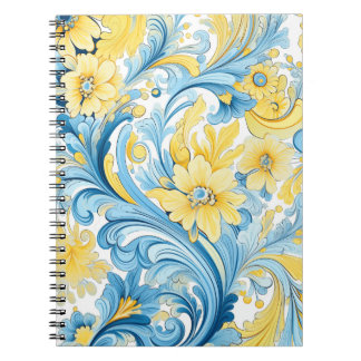 Floral art in Ukrainian motifs Notizblock