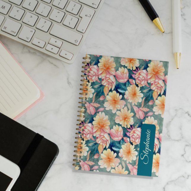 Floral Art Notebook-Planer mit Ihrem Namen Planer (Von Creator hochgeladen)