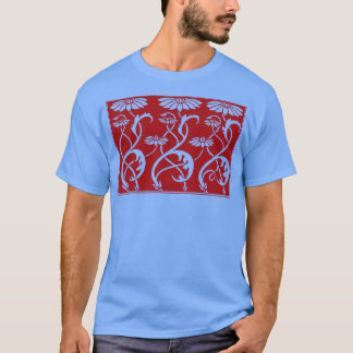 Floral Art Noveau Assyrian beeinflusst Horizontal T-Shirt